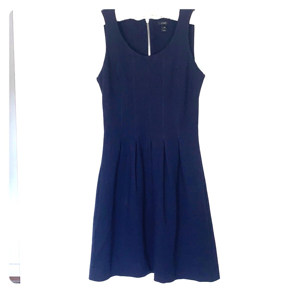 Navy J. Crew A Line Dress